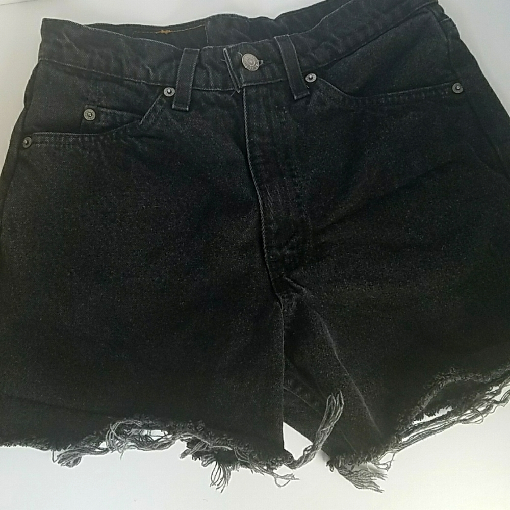Vintage Levis 550 orange label cutoff denim shorts 1996 - Picture 5 of 8